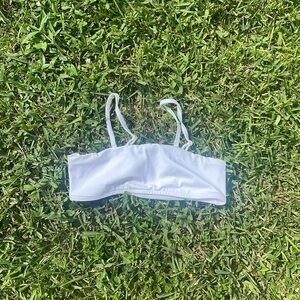 NWT - White Bikini Top - Can be Strapless - Size Small